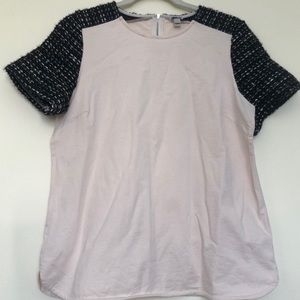 J. Crew Boucle Sleeve Top M